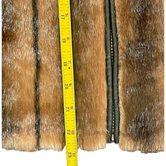 i Doll Women's Faux Red Fox Fur Vest Size-M Boho Chic Anime Cosplay Unisex Coat - Picture 12 of 13